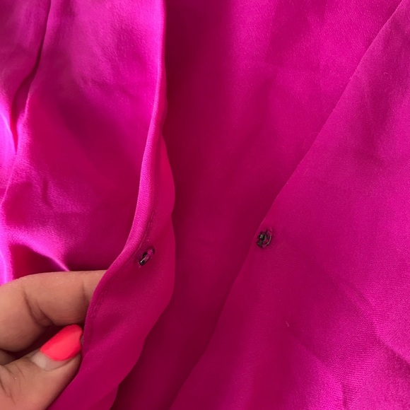 Joie Fucsia silk sleeveless top - Picture 2 of 6